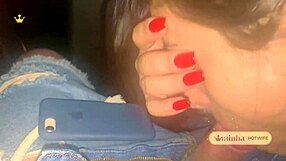 WIFE GIVES HUSBAND A HOT BLOWJOB INSIDE THE CINEMA, LATINA STYLE.