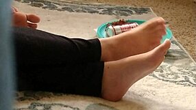 cute feet hidden in candid fetish shots