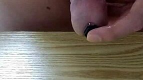 Feel the silicone toy insertion and massager pounding?