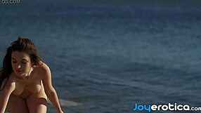 Outdoor Teasing From Beautiful Serena J And Her Shaved Pussy