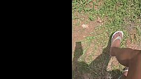 stomping around the garden, everything looks tiny from up here