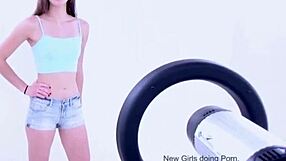 Brand new amateur brunette model nailed during casting interview