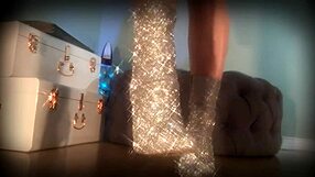 Hey, wanna see her mesmerize a slave with those sparkle boots?