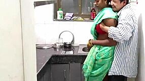 Stepsister Pussy Slammed Hard By Step Brother In Saree Kitchen