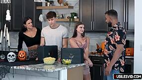 I swap with ladies on halloween, exploring family fantasies