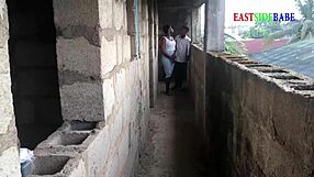 i caught my wife getting hardcore creampie from big black cock in uncompleted building