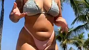 I Let a Guy Slap My Ass on the Beach and He Pulled Out His Dick - I Was Scared But Ended Up Sucking It