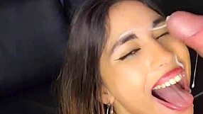 I suck my bosss cock very hard and it ends up on my face