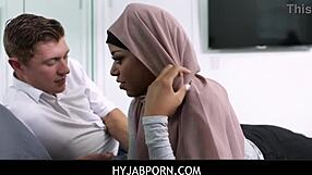 Stepbro Fucks Ebony in Hijab - Milu Blaze