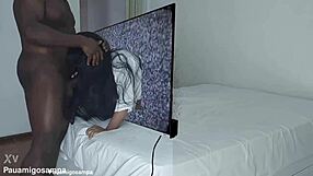 halloween samara visits home in costume for a group event