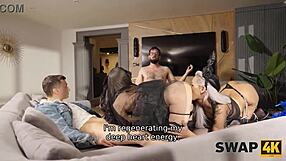 Kinky wife swap seduces and nails her!