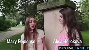 Dan Performs Cunilingus and Muff Diving on Beautiful Natural Tits in Homemade Double Scene