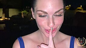 what a deep throat aria khaides throat made for romes big black cock