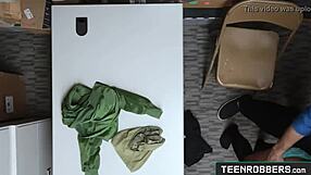 Mall Guard Punishes Curvy Teen Shoplifter With Intense Fucking