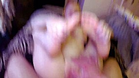 pov fucking her mouth & pussy with monster cock