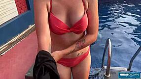 Afternoon quickie with sexy babe Lolipop and Mark Pirson