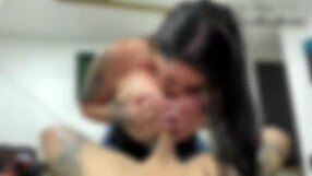 Hot Milf Gives Blowjob Before Train Ride