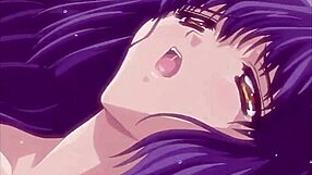 Horny wife in lingerie cheats with her maid, moaning during lesbian double penetration.