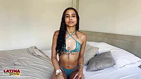 I Can’t Believe My Tiny Latina Ass Got Fucked Hard in First Anal Casting with Gaping Creampie