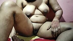 Indian amateur girlfriend with big natural tits gets full hard fucking from her friend at home.