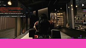 Big black cock fucks bent over prostitute