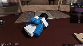 Demon girl rides monster cock in round 2 sex with follower.