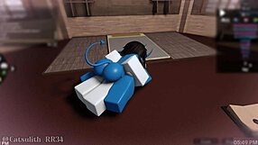 Demon girl rides monster cock in round 2 sex with follower.