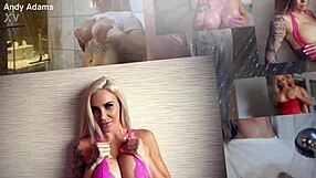 busty blonde pornstar gives hot pov blowjob