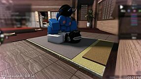 Demon girl rides monster cock in round 2 sex with follower.