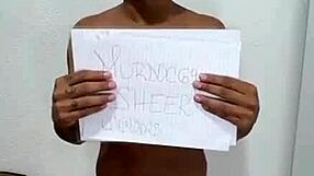 Brazilian young girl with small waist video verification