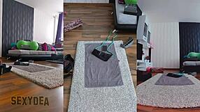 Get Hot And Sweaty Naked Workout In Triple Cam