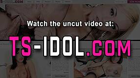 Travesti glamorosa en lencería mama y folla tías en caja fetiche HD