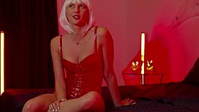 Stacy Cruz screams in pleasure during halloween cosplay