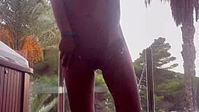 Monika fox pierces nipples shaved pussy masturbates squirts in homemade softcore scene