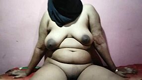 Indian amateur girlfriend with big natural tits gets full hard fucking from her friend at home.