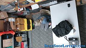 Naughty Shoplifter Cummed In Reality