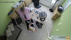 loan4k agent fucks tight teen pussy for cash approval