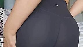 Superhot teacher Scarlet's strip tease