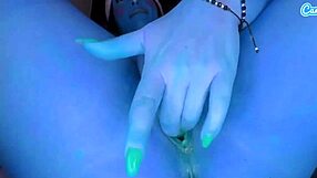 The horny housewife enjoys her quiet time at home