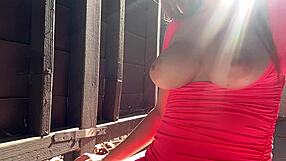 Italian Solo Big Tits Artemisia Love Hot Solo Bouncing Outside