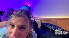 Snow Bunny Pawg Eats Cock After Spanking