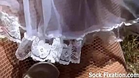 Watch This Hot Lesbian Pantyhose Orgy With Feet Licking!