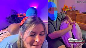 Snow Bunny Pawg Eats Cock After Spanking