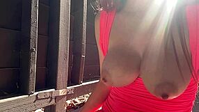 Italian Solo Big Tits Artemisia Love Hot Solo Bouncing Outside