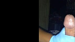 Pretty girl gives spit handjob to lover