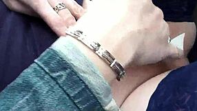 sexy milf frina stops car, fingers wet pussy for strong orgasm