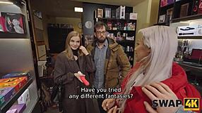 Navalno menjavanje žena zapelje in nabije svojo