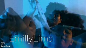 Emilly's Legs Licked Barefoot Nylon Toes Pov