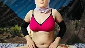 Nude Video Captures Stepsister's Big Tits While Camping at Night in the Wilderness.