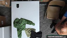 Mall Guard Punishes Curvy Teen Shoplifter With Intense Fucking